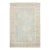 Contemporary Hand-Knotted Wool Oushak Rug in Blue, Ivory & Muted Beige For Sale