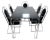 Mid-Century Chrome Dining Set (5 Pcs) For Sale
