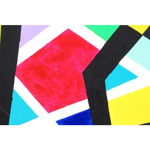 Abstract Composition, 1982, Acrylic on Canvas For Sale - Image 3 of 7