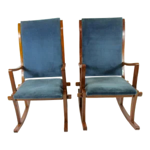1960s Mid-Century Modern Rocking Chairs - a Pair