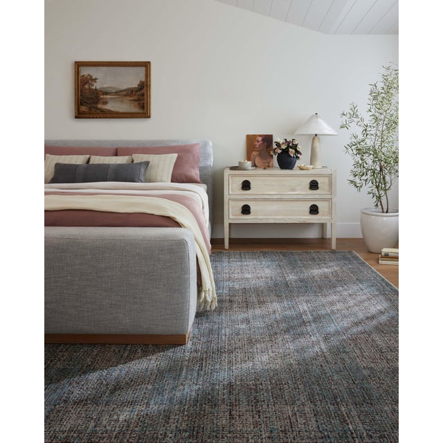 Textile Angela Rose x Loloi Ember Denim / Charcoal 2'-7" x 10'-0" Runner Rug For Sale - Image 7 of 7