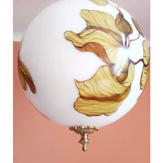 Large Art Nouveau Globe Pendant Light, 1920s For Sale - Image 6 of 10