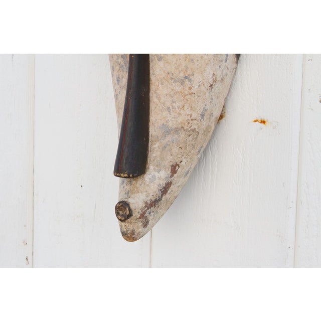 Wood Antique Painted African Fang Mask For Sale - Image 7 of 8