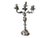Pair of 19th Century French Silver-Plated Bronze Candelabras For Sale In Los Angeles - Image 6 of 8
