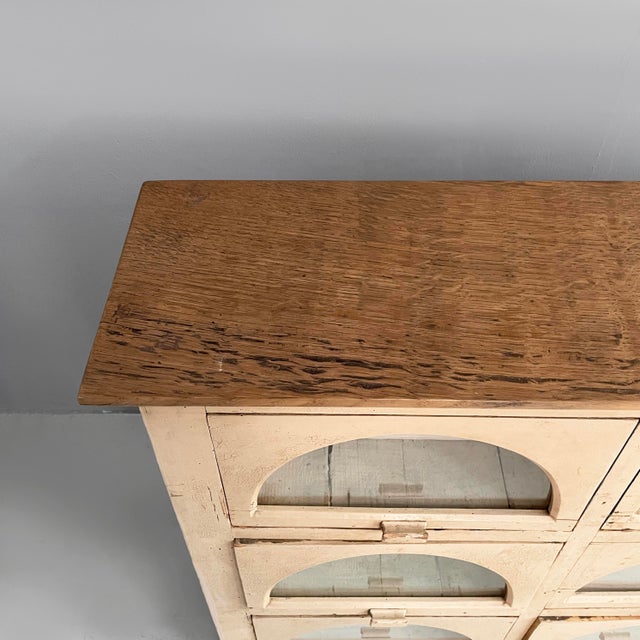 Large Italian Chest of Drawers in Wood and Glass, 1930s For Sale - Image 6 of 18