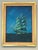 Nautical Vintage Nautical Original Oil Painting on Canvas Board, Signed Beal, 1974, Gold Frame For Sale - Image 3 of 8