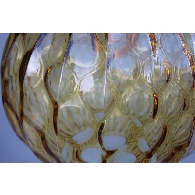 Italian Murano Brass Chandelier from Venini, 1950s For Sale - Image 14 of 16