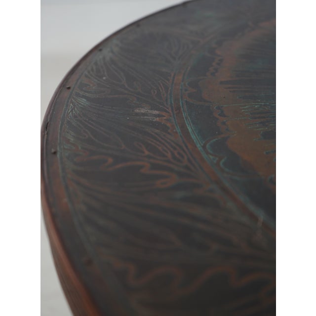 Maitland Smith Neoclassical Round Bronze Surface Table For Sale - Image 9 of 13