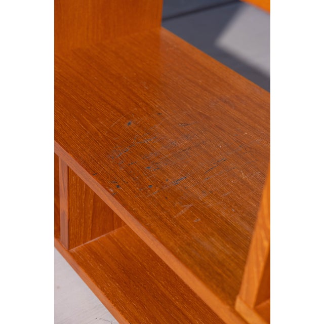Vintage Scandinavian Teak Modular Puzzle Wall Unit Room Divider, 4 Pieces For Sale - Image 15 of 18