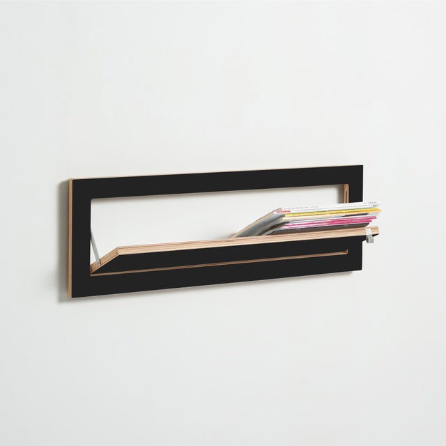 80×27-1 Fläpps Shoe Shelf in Black from Ambivalenz For Sale - Image 4 of 6