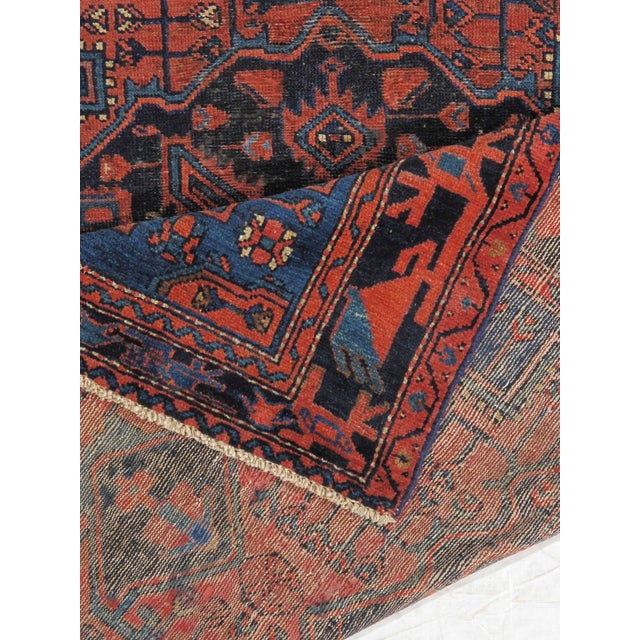 Vintage Hand-Knotted Persian Mousel Rug 4'7" X 7'2" For Sale In Washington DC - Image 6 of 6
