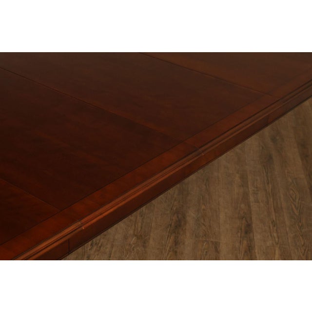 Ethan Allen Queen Anne Style Expandable Cherry Dining Table For Sale In Philadelphia - Image 6 of 18