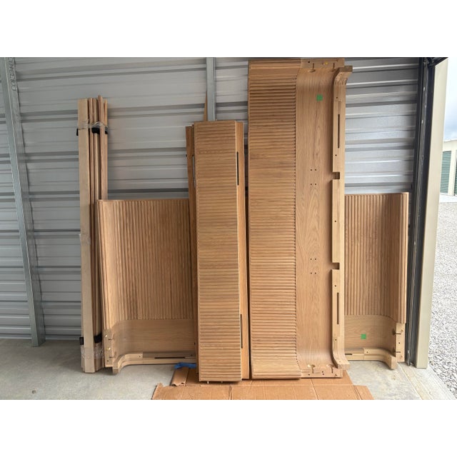 Rh (Restoration Hardware) Byron Shelter Bed With Footboard – King – Light Oak Finish - Staging Piece For Sale In Columbus - Image 6 of 8