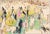 Leroy Neiman Late 20th Century Ascot Paddock, LeRoy Neiman For Sale - Image 4 of 7
