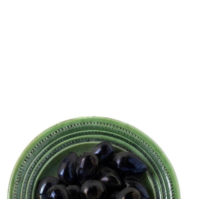 Earthenware Dishes with Chestnuts and Olives from Caldas Da Rainha, Set of 2 For Sale - Image 4 of 6