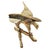 Metal Large Vintage Brass Eagle Landing on Branch Sculpture — 24" Wingspan For Sale - Image 7 of 17