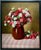 Victor Abeloos, Bouquet of Carnations on a Gingham Tablecloth, 1920, Oil Painting on Canvas, Framed For Sale - Image 15 of 15