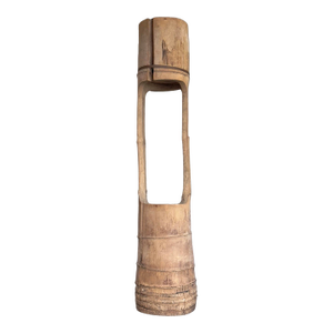 Vintage Japanese Ikebana (Ni-Ju-Giri) Bamboo Vase