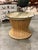 Ficks Reed Ficks Reed Split Bamboo Rattan Accent Table With Glass Top For Sale - Image 4 of 6