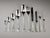 Rare 100-piece silver-plated cutlery set, "Jardin d'Eden" model, by Christofle Very good condition A few minor scratches...