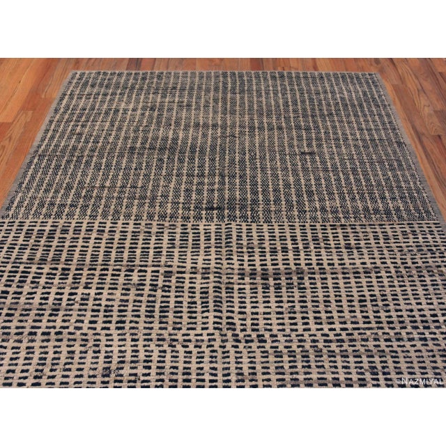 Elegant Abstract Primitive Contemporary Modern Area Rug, Country of origin: Central Asia, circa date: Modern Rugs - Step...