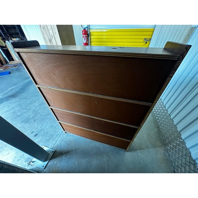 Mid-Century Modern Danish Walnut Bookcase with Sliding Glass Doors, 1950s For Sale - Image 13 of 15