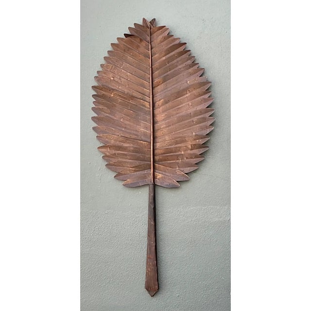 Metal Vintage Copper Botanical Wall Art For Sale - Image 7 of 12