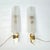 Gold Large Brass and Crystal Sconces attributed to Andre Arbus and Veronese, 1950s, Set of 2 For Sale - Image 8 of 13