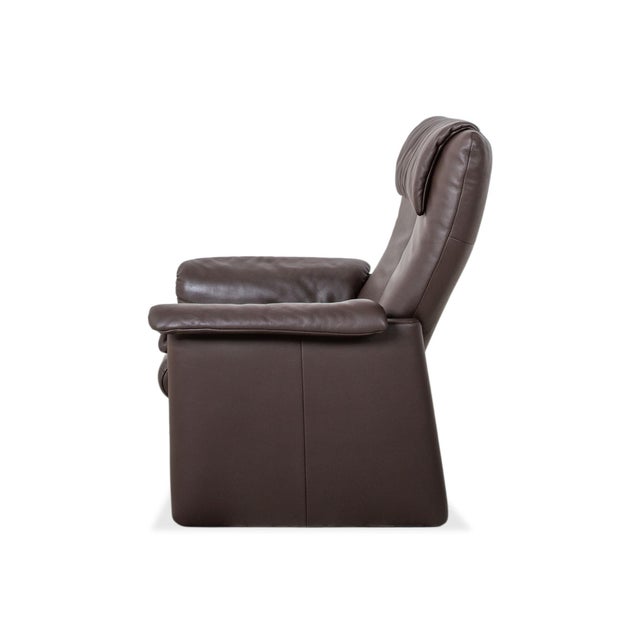 Leather 2-Seater Sofas, Armchair and Ottoman in Leather from Erpo Milano, Set of 4 For Sale - Image 18 of 18