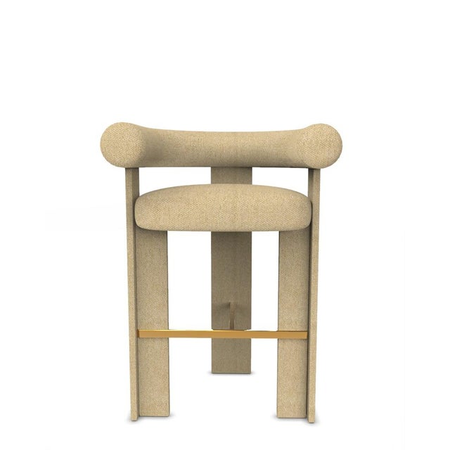 Metal Modern Cassette Bar Chair in Safire 15 by Alter Ego For Sale - Image 7 of 7