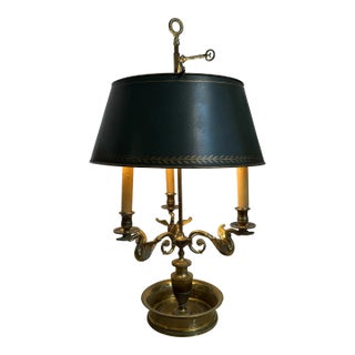 Antique French Bronze Bouillette Table Lamp For Sale