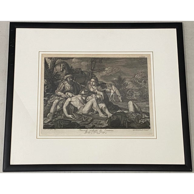 Carlo Lasinio "Ermina and the Wounded Tancredi" Original Etching C.1820 For Sale - Image 13 of 13