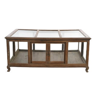Vintage Teak Display Case For Sale