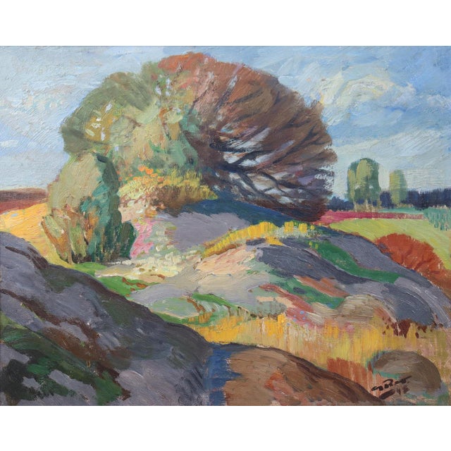 Gote Rex, Late Summer Norway, 1948, Oil on Canvas, Framed For Sale - Image 17 of 18