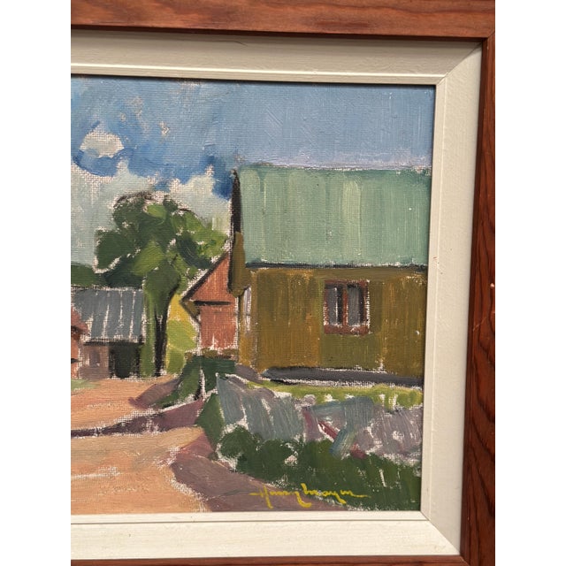 Henry Mayne, Skånemotiv, 1960s, Oil on Panel For Sale - Image 16 of 18