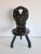 Pair of Vintage Hand-Painted Folk Art Chairs, Scandinavian Decorative Folk Chairs, Cottage Accent Chairs For Sale - Image 4 of 17
