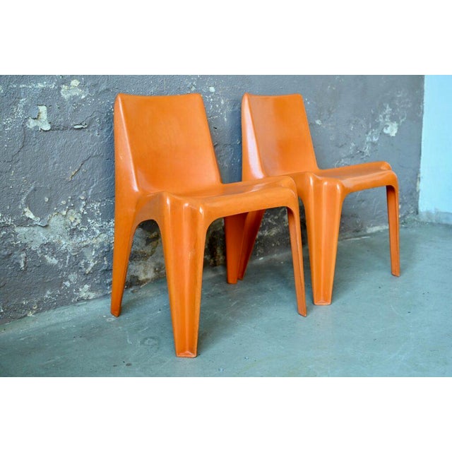 Plastic Set of Bofinger BA1171 Chairs by Helmut Bätzner, 1970s For Sale - Image 7 of 18