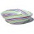 Murano Vintage Murano Dino Martens Red Blue White Copper Aventurine Swirl Italian Art Glass Ribbons Dish Bowl For Sale - Image 4 of 11