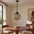 1970s Mid Century Modern Smoked Glass Globe Pendant Light, Black Metal, Ceiling Fixture For Sale - Image 12 of 13