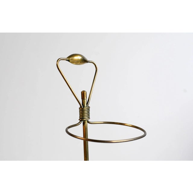 French Golden Brass Umbrella Stand by Mathieu Matégot, 1950s For Sale - Image 9 of 10