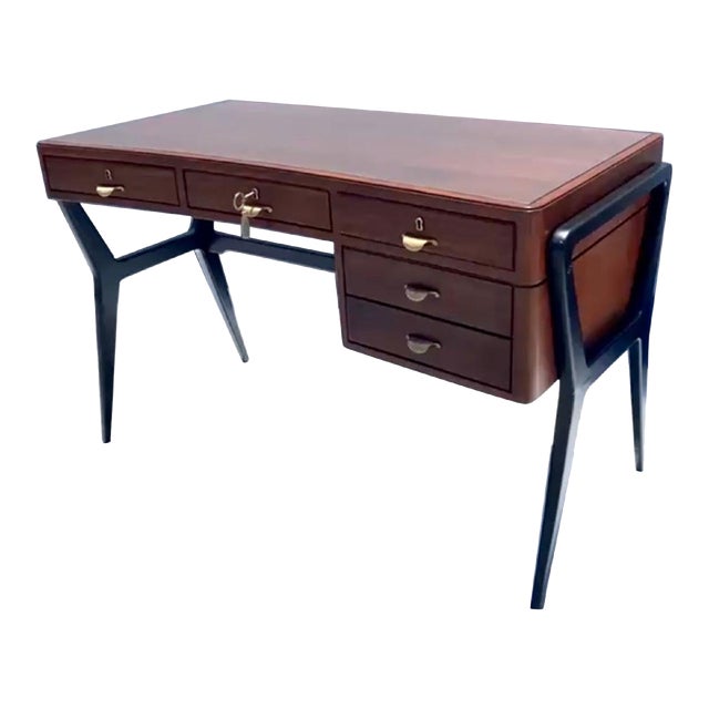 1940's Italian Art Deco Curved Desk Chairish