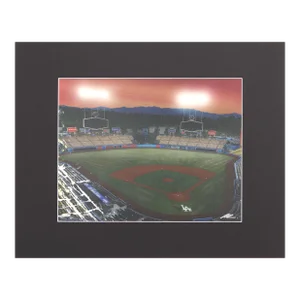 Dodger Stadium Almost Game Time Again - Urban Photography Painting on Paper Original Artwork by Pete Kasprzak