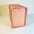 Mid-Century Boho Chic Coastal Peach Colored Wicker Wastebasket For Sale - Image 12 of 13