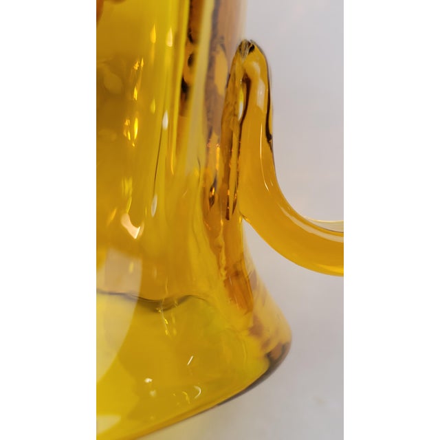 1960s Mid Century Modern Blenko Pitcher Signed For Sale - Image 11 of 15