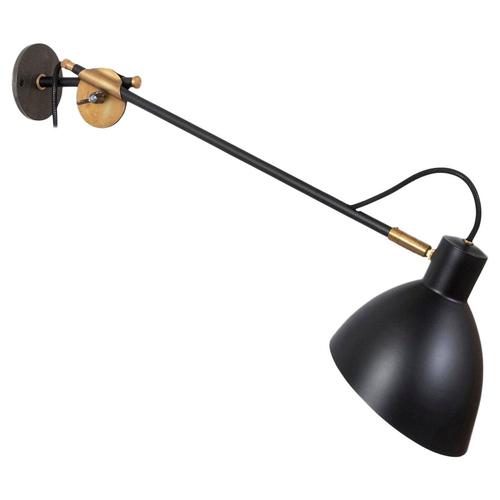 Black KH#1 Long Arm Wall Lamp by Sabina Grubbeson for Konsthantverk For Sale - Image 11 of 11