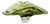 Vintage Murano Sommerso Apple Green and Brown Glass Bowl with Organic Sculptural Form, 1970 For Sale