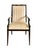 Karges Furniture Vintage Regency Style Chinoiserie “Royal Pavilion” Dining Arm Chairs in Black Lacquer by Karges - Set of 4 For Sale - Image 4 of 10