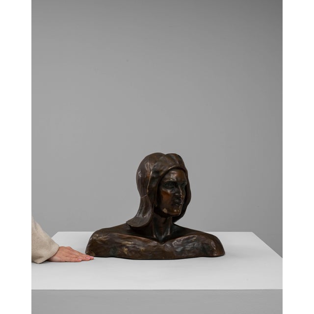 20th Century French Plaster Bust of Man For Sale - Image 17 of 18