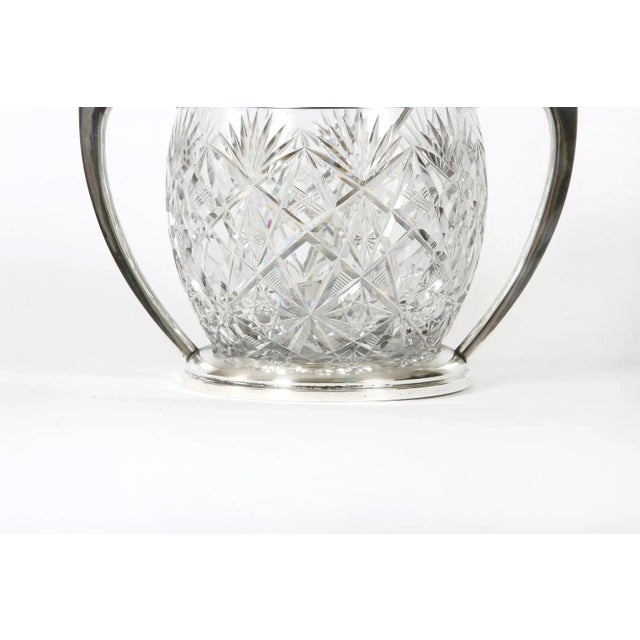 Mid 19th Century German Sterling / Cut Glass Punch Bowl For Sale - Image 5 of 10