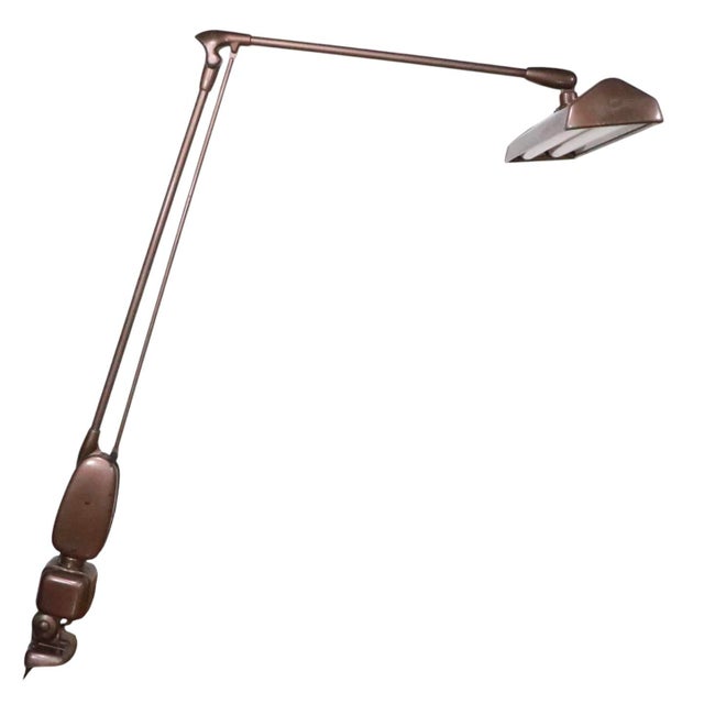 Mid 20th Century Adjustable Flex Arm Task Lamp by Dazor For Sale - Image 11 of 14